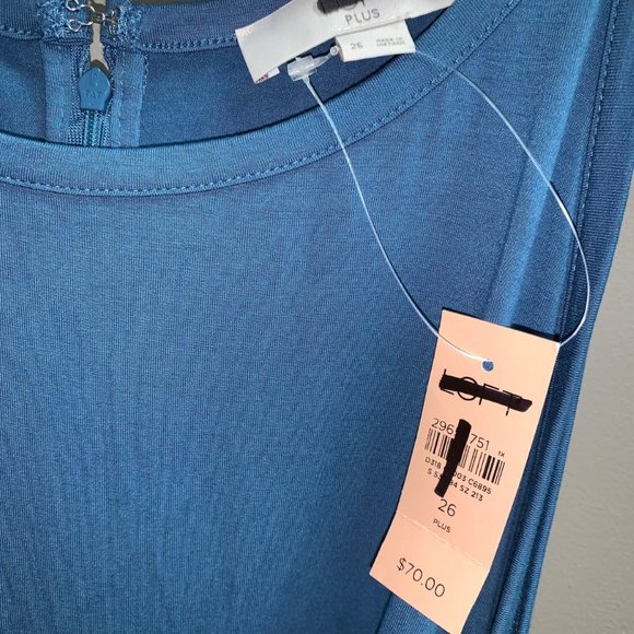 LOFT Mixed Media Tie Waist Pocket Dress (26) - Picture 4 of 4